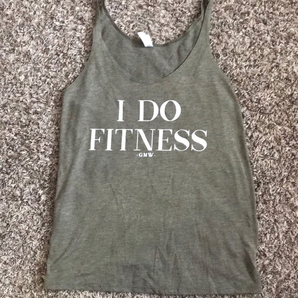 “I do fitness” tank, size small